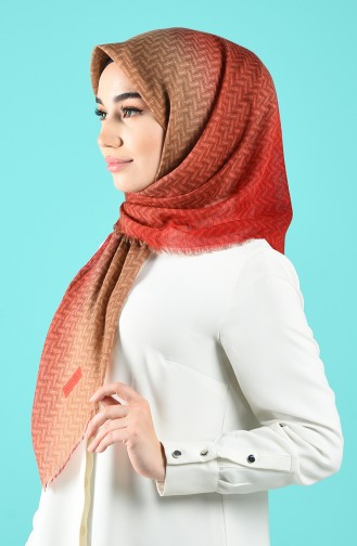 Echarpe Couleur brique 2505-12