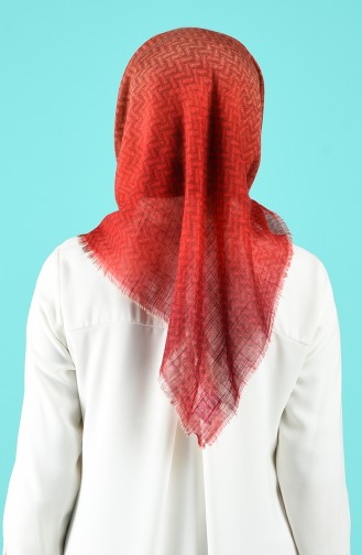 Echarpe Couleur brique 2505-12
