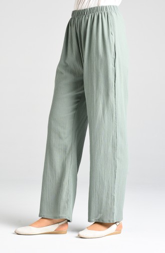 Chile Diaper wide-leg Pants 0021-07 Green 0021-07