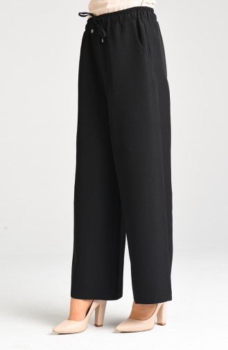 Baggy Trousers with Pockets 1522-09 Black 1522-09