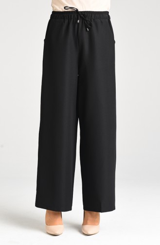 Baggy Trousers with Pockets 1522-09 Black 1522-09