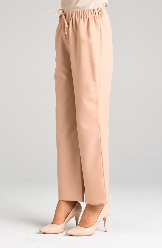 Elastic waist Crepe Trousers 0286-03 Caramel 0286-03