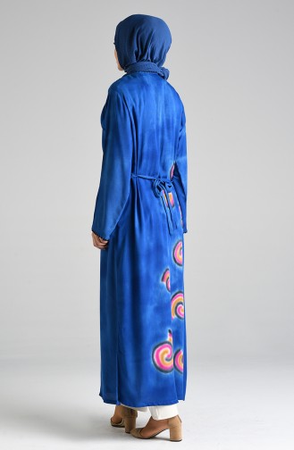 Saks-Blau Hijab Kleider 32205-05