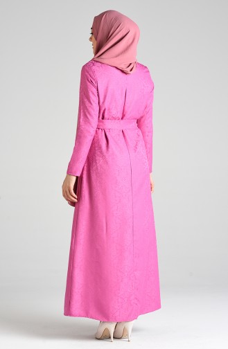 Robe Hijab Rose Pâle 6473-06