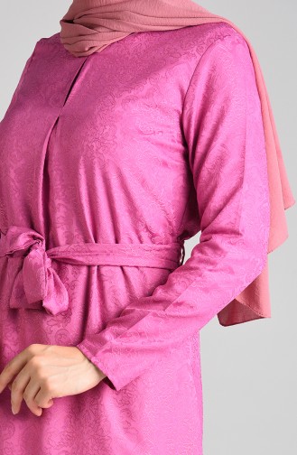 Robe Hijab Rose Pâle 6473-06