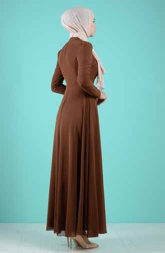 Braun Hijab Kleider 5240-02