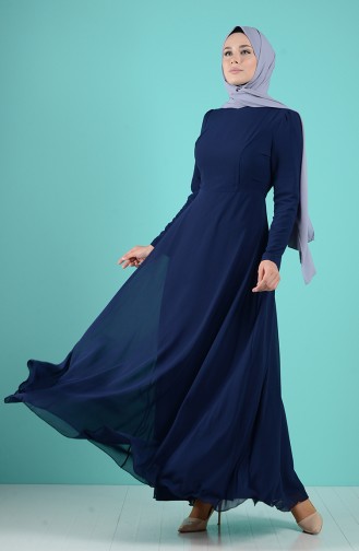فستان أزرق كحلي 5240-06