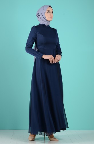 فستان أزرق داكن 5240-07