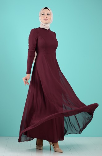 Robe Hijab Plum 5240-09