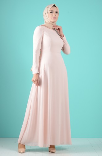 Hakim Yaka Elbise 5240-11 Somon