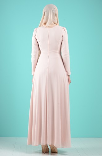 Lachsrosa Hijab Kleider 5240-11
