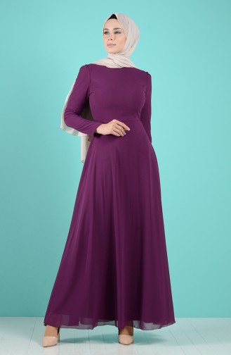 Robe Hijab Pourpre 5240-14