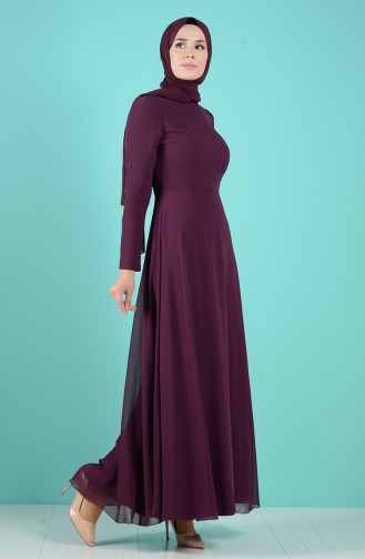 Robe Hijab Plum Foncé 5240-15