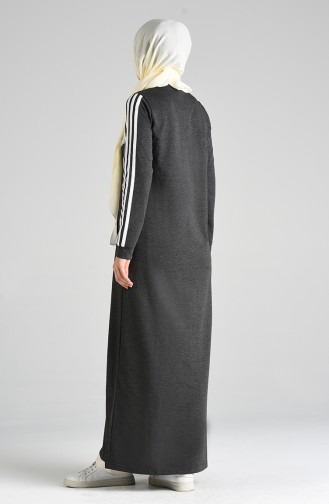 Anthracite Abaya 9177-03