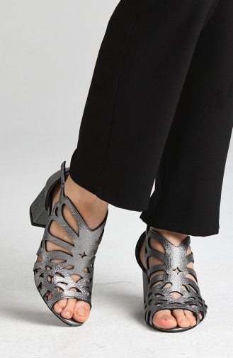 Silver Gray High Heels 1360-03