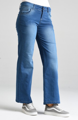 Flared Jeans 5004-02 Navy Blue 5004-02
