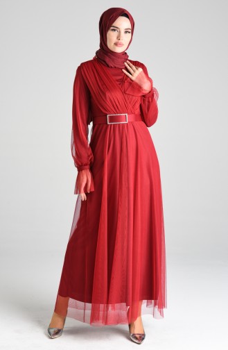 Habillé Hijab Bordeaux 4105-03