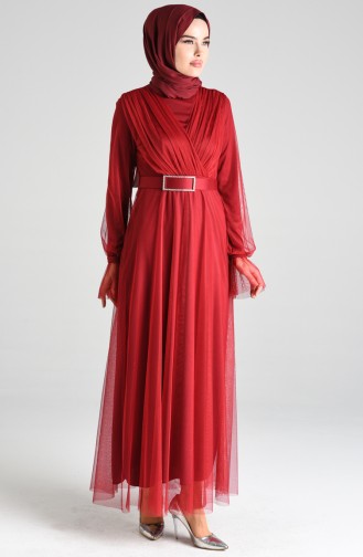 Habillé Hijab Bordeaux 4105-03