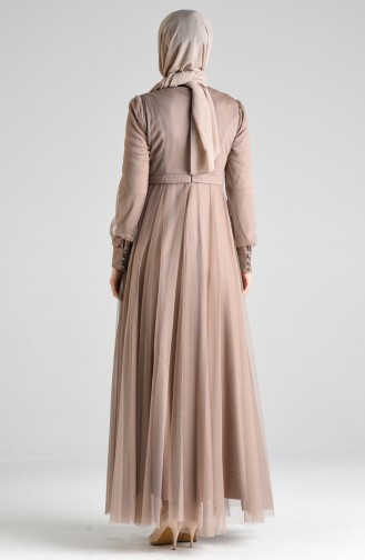 Nerz Hijab-Abendkleider 12035-02