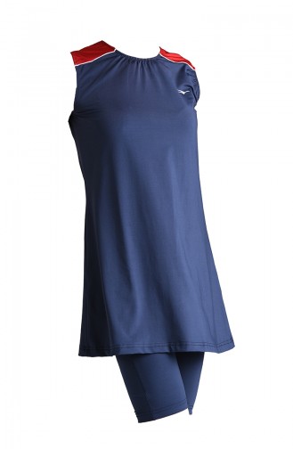 Navy Blue Modest Swimwear 20101-02