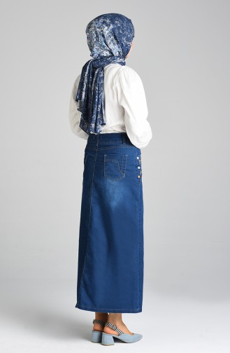 Navy Blue Skirt 2168-02