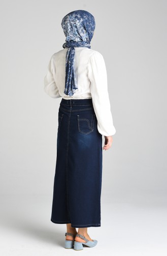 Dark Navy Blue Rok 2168-03