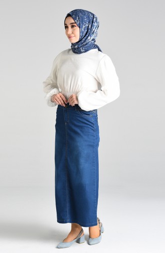 Navy Blue Skirt 2172-01