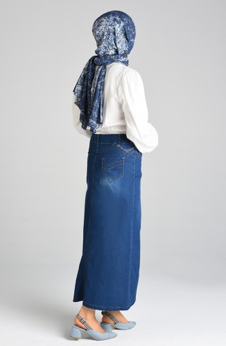 Navy Blue Skirt 2172-01