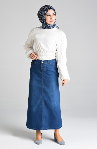 Navy Blue Skirt 2214-01