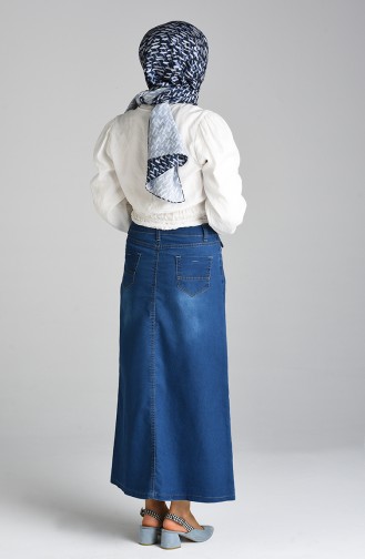 Navy Blue Skirt 2214-01