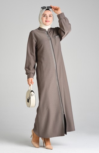 Dark mink Abaya 8373-03