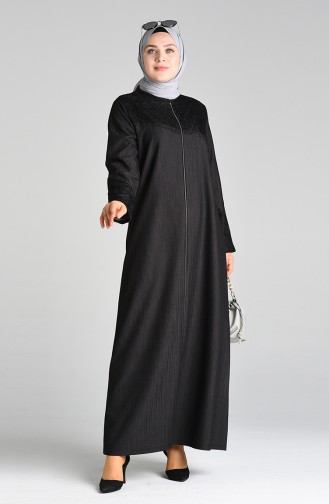 Black Abaya 8374-02