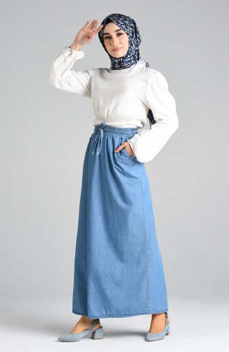 Denim Blue Skirt 2326-01