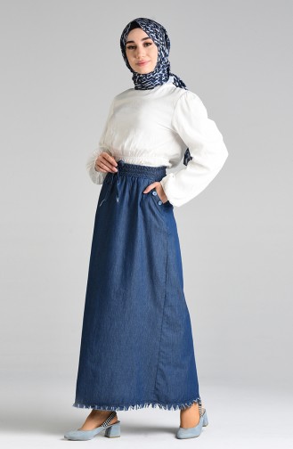 Navy Blue Rok 2326A-01