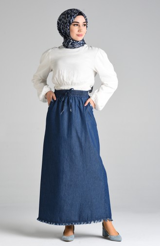 Navy Blue Skirt 2326A-01