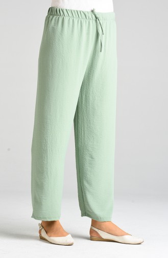 Aerobin Fabric wide-leg Trousers 1027-03 Sea Green 1027-03