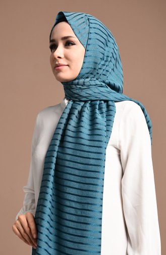 Oil Blue Sjaal 13180-19