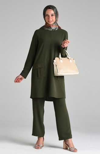 Aerobin Fabric Tunic Trousers Double Suit 5550-04 Khaki 5550-04