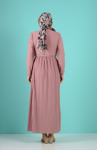 Dunkel-Rose Hijab Kleider 8055-08
