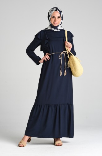 Robe Hijab Bleu Marine 4010-04