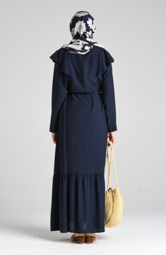 Robe Hijab Bleu Marine 4010-04