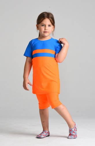 Orange Modest Swimwear 0111-02