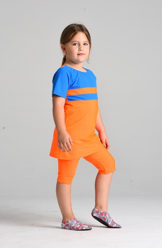 Orange Modest Swimwear 0111-02