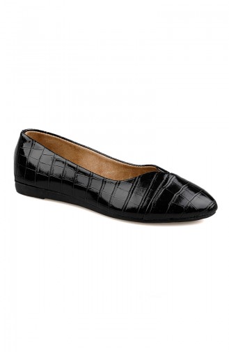 Black Woman Flat Shoe 0165-03