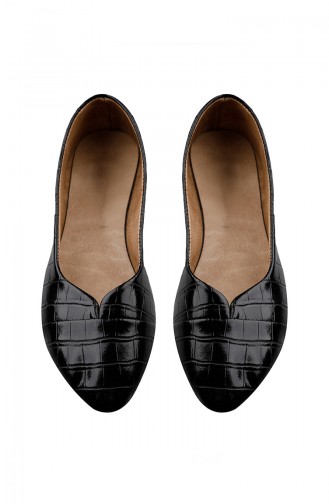 Black Woman Flat Shoe 0165-03