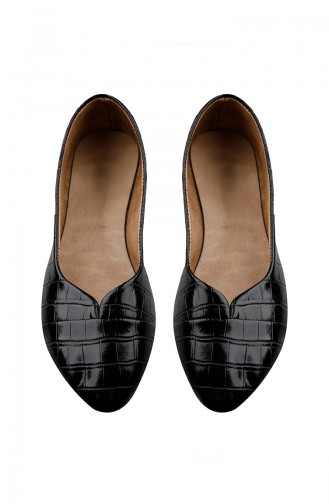 Black Women`s Flats 0165-03