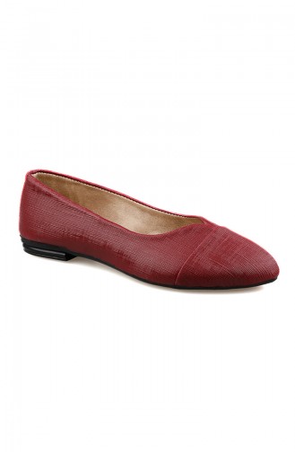 Ballerine Pour Femme Bordeaux 0171-03