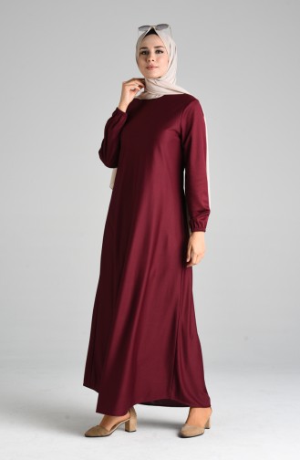 Weinrot Hijab-Abendkleider 1907-08