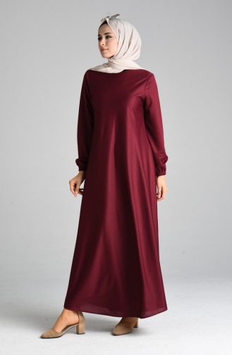 Elastic Sleeve Dress 1907-08 Burgundy 1907-08