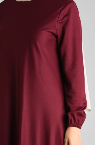 Elastic Sleeve Dress 1907-08 Burgundy 1907-08